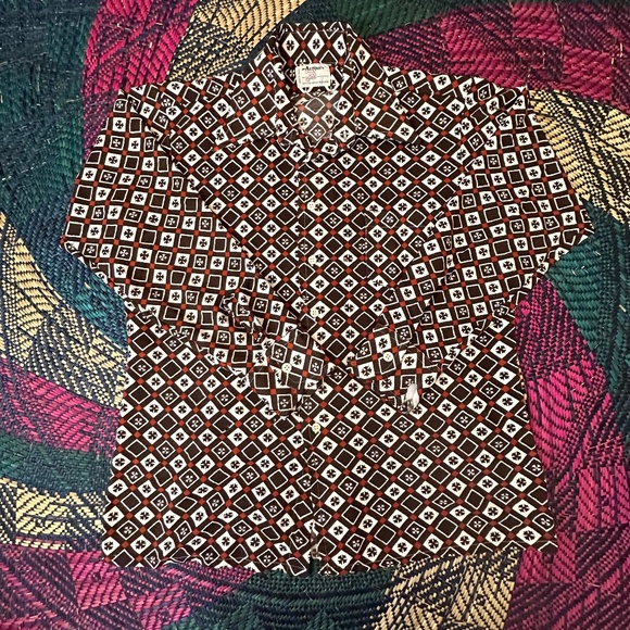 1970s Vintage Button Up Blouse Size Large - Picture 1 of 7